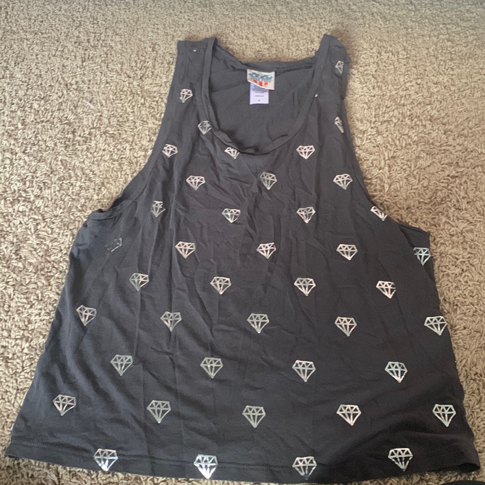 Junk Food Diamond Pattern Tank Top